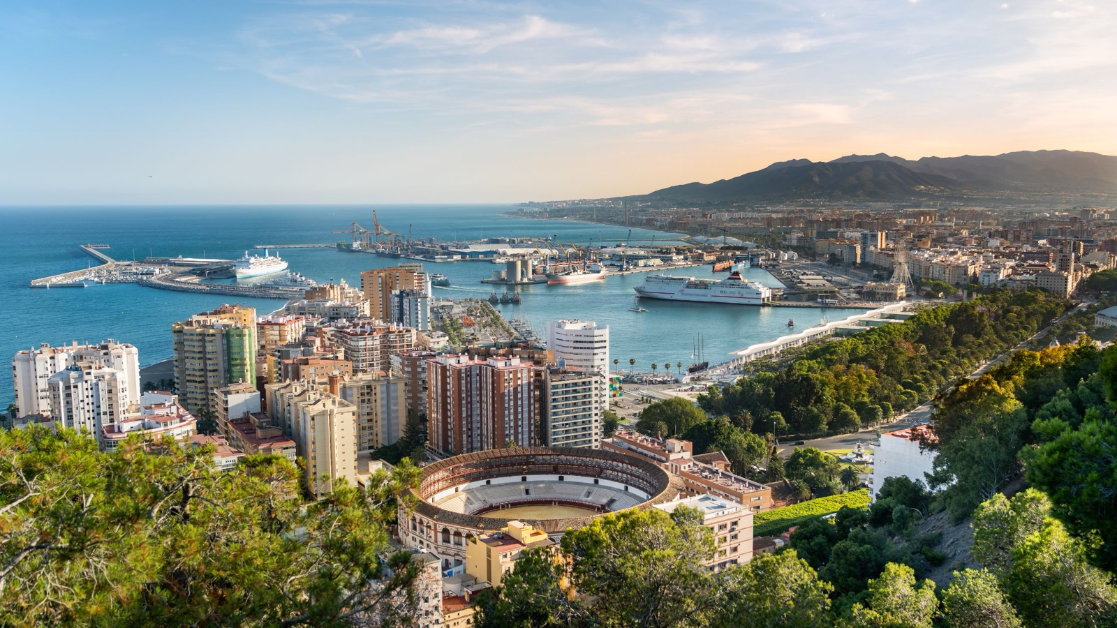 Panoramic view of Benalmádena coast